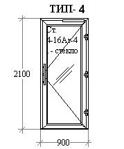 Схема двери